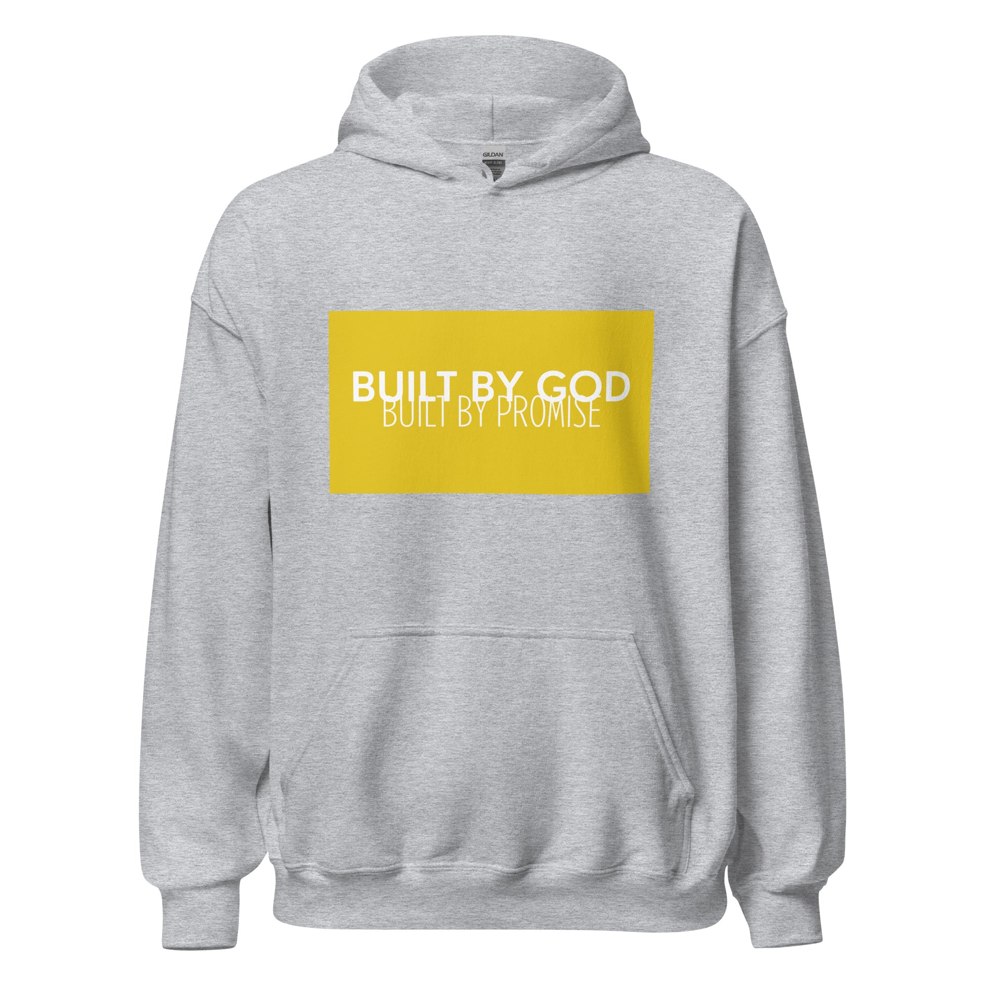 Built By God, Built By Promise (Yellow & White) Hoodie