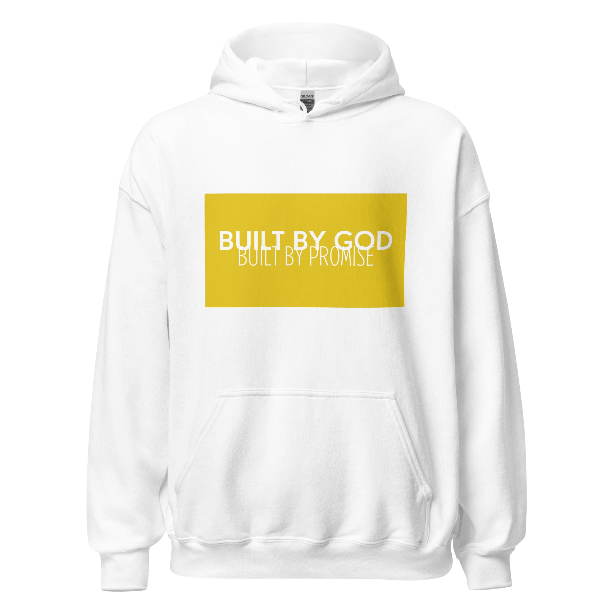 Built By God, Built By Promise (Yellow & White) Hoodie
