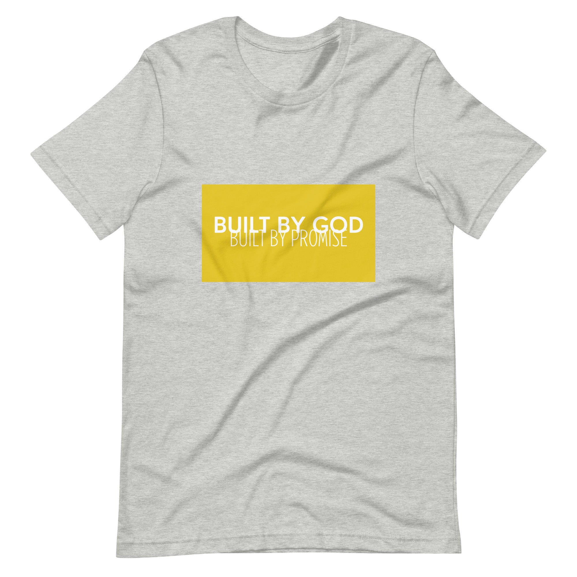 Built By God, Built By Promise (tee) (Yellow&White)