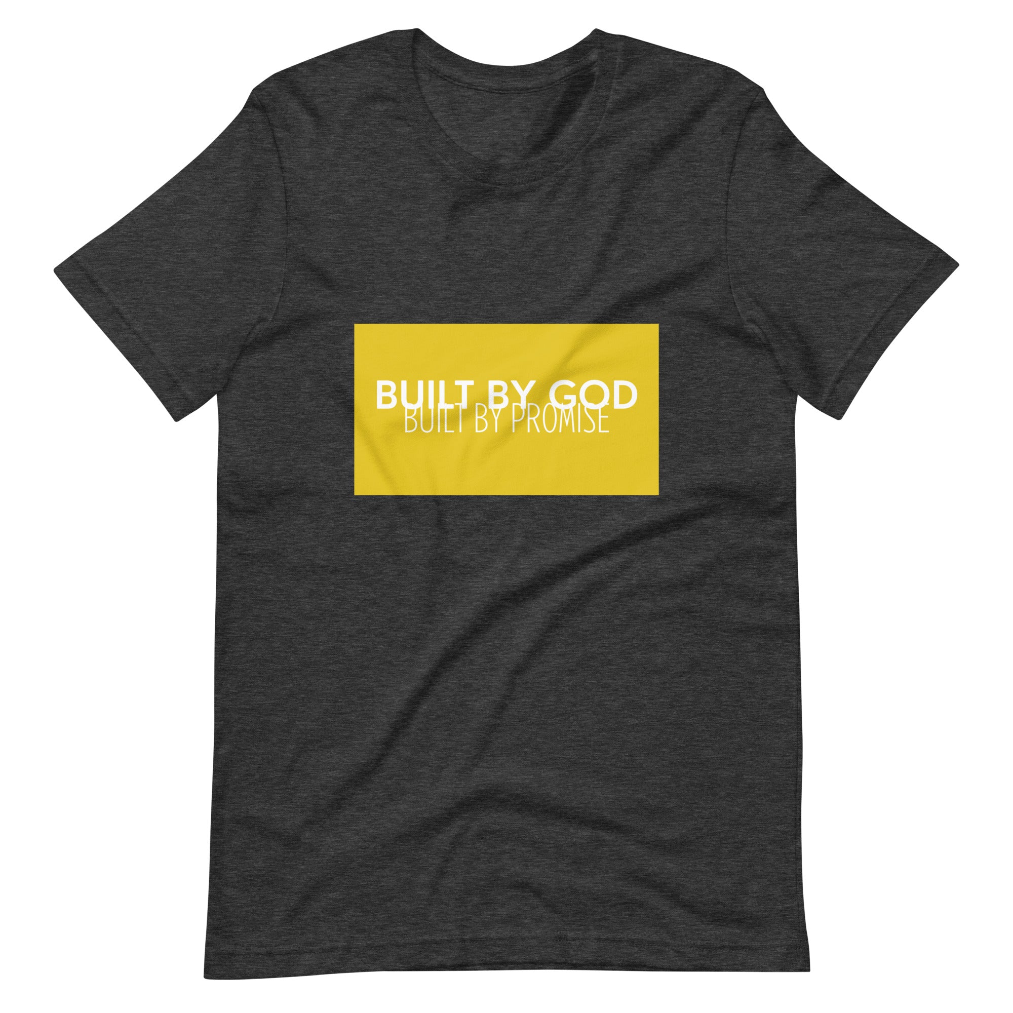 Built By God, Built By Promise (tee) (Yellow&White)