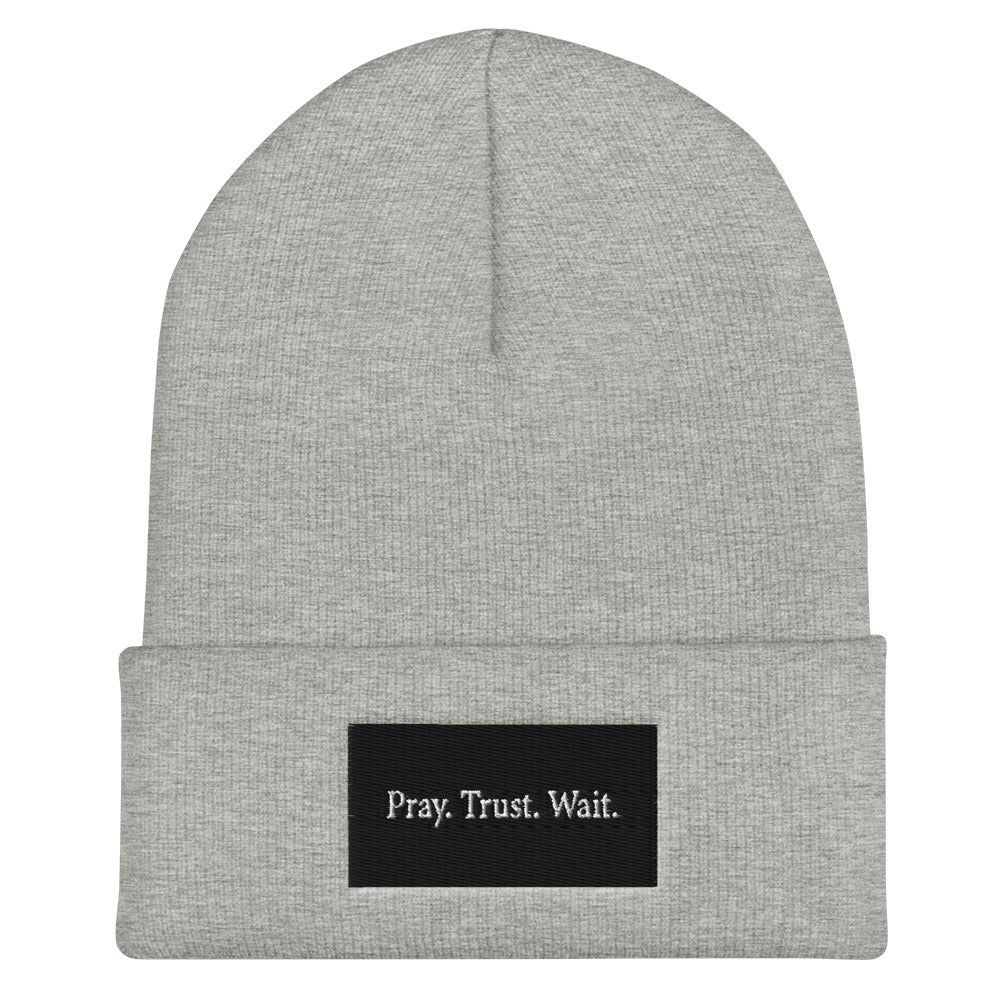 Pray. Trust. Wait. (Beanie)
